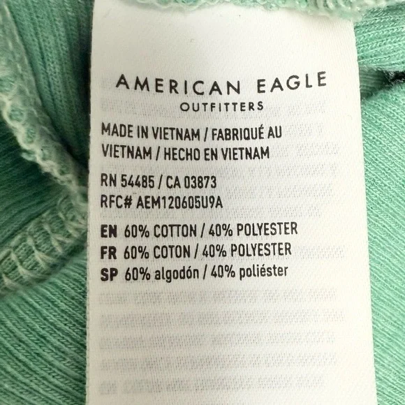 American Eagle Outfitters Mint Ribbed Tank Top size large - Picture 3 of 4